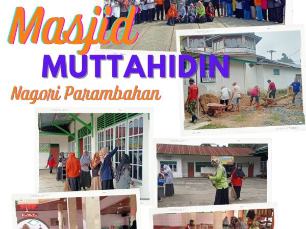 Keluarga Besar MAN 1 Vocational Payakumbuh Gelar Taharah Masjid